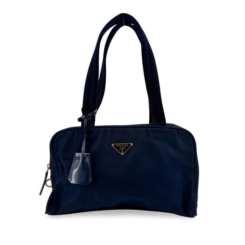 Prada Tessuto Nylon Crossbody Bag Navy